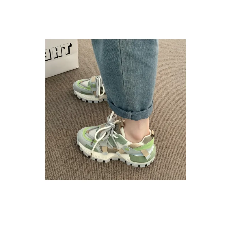 LXVB Slip-Resistant Breathable Low-Top Chunky Sneakers Women's-17