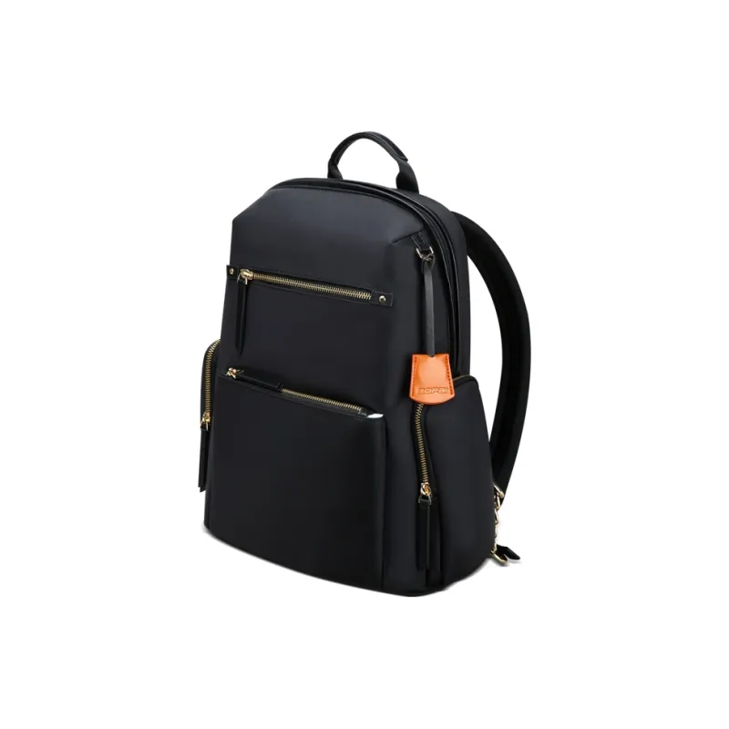 BOPAI Fabric Couple Backpack Laptop Bag Regular Women's Black/Pink-1