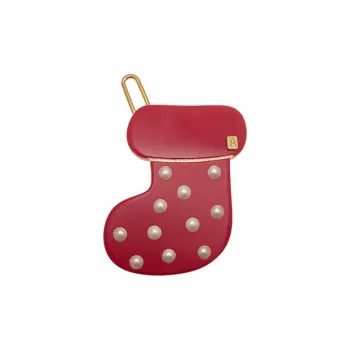 ALEXANDRE DE PARIS Cute Collection Red Side Clip Hair Accessory Headdress Women's