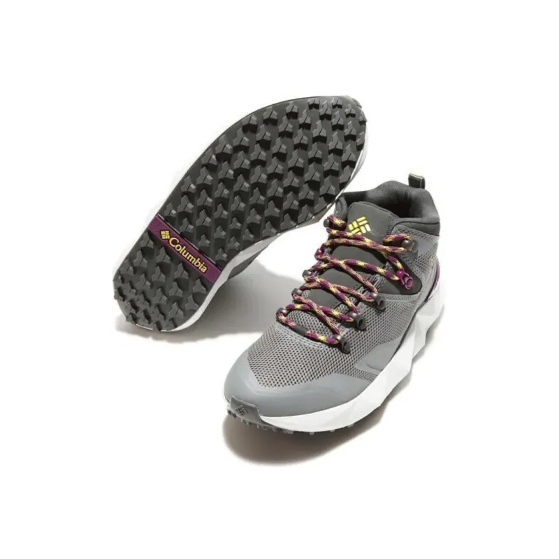 Columbia Sportswear Wear resistant And Waterproof Mid Top Hiking Shoes Women's Gray-4
