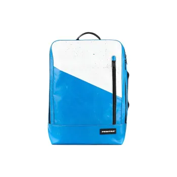 FREITAG Polyester Backpack Unisex Blue & White
