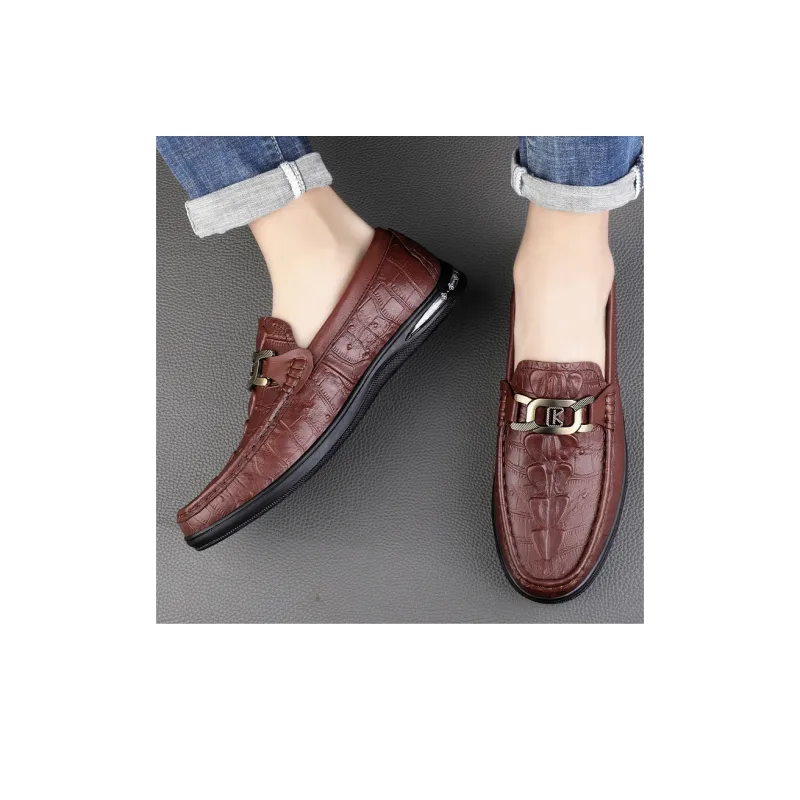 CKVUSAMG Gommino Loafers Unisex Black/Burgundy/Scarlet-12
