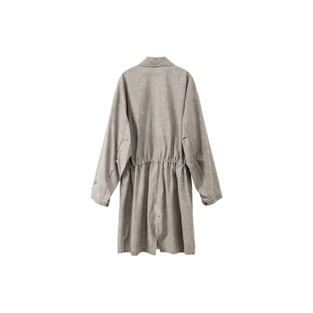 NO ONE ELSE FW23 Trench Coat Unisex Light Gray-1
