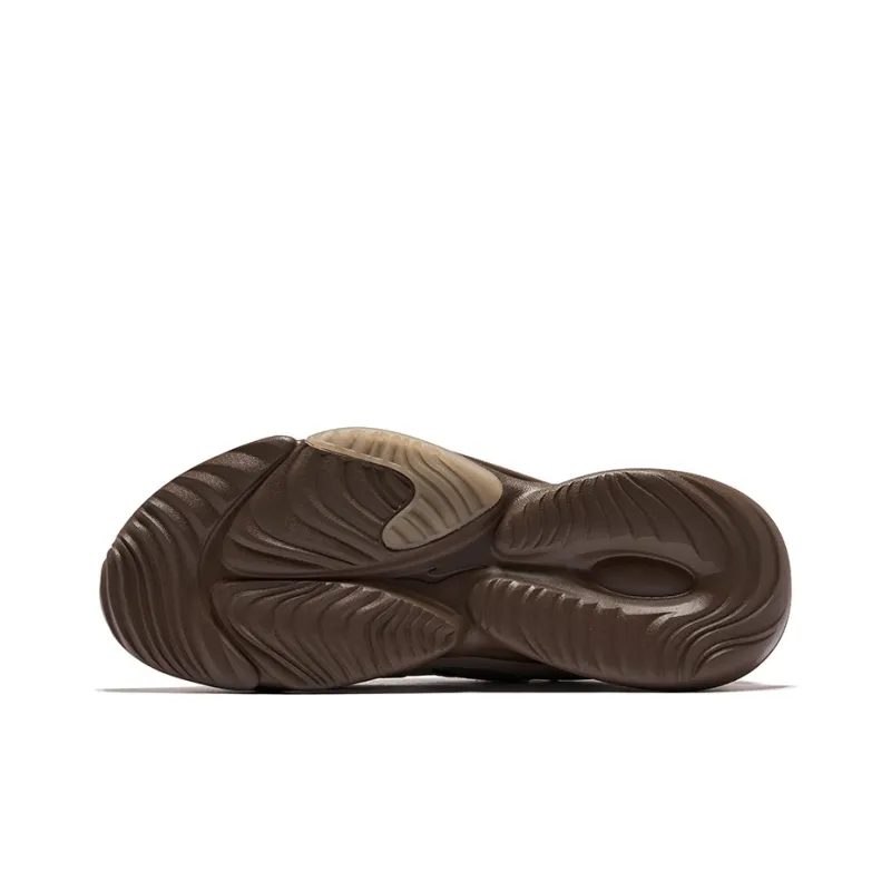 Erke Derivation 2V2 Height Increasing Coverage Low Top Chunky Sneakers Men's Taupe Dark Rosewood-4