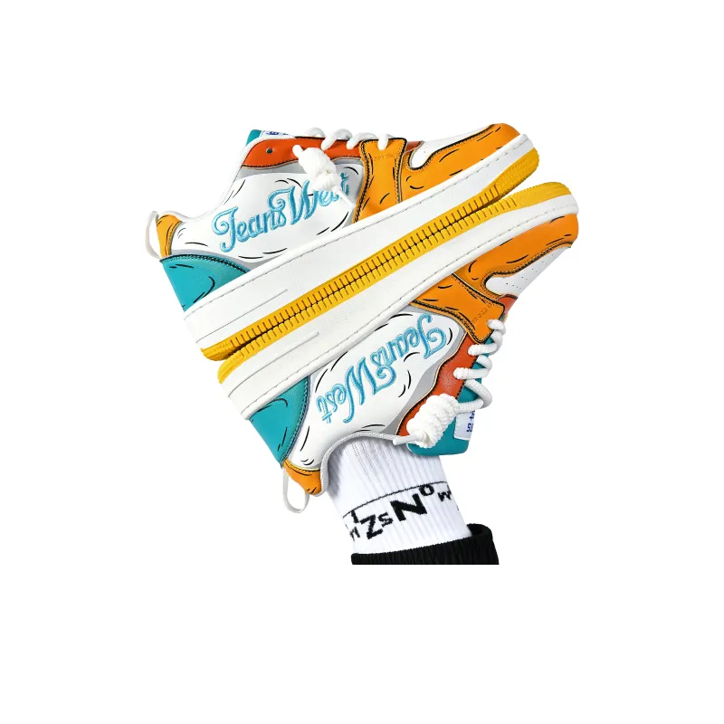 JEANSWEST Cushioning Height Increasing Abrasion Resistant Slip Resistant Low Top Skateboard Shoes Unisex-3