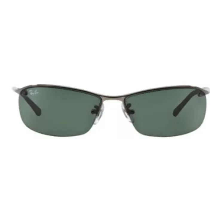 RayBan Metal Square Sunglasses Men's Black/Bronze-3