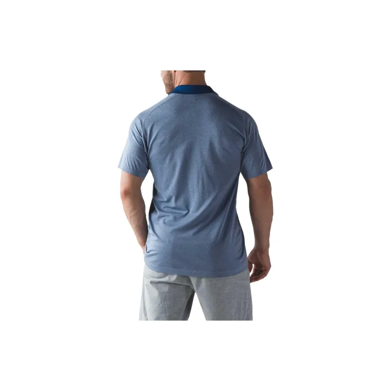 Lululemon Metal Vent Tech Polo Shirt Men's Blue Gray-1