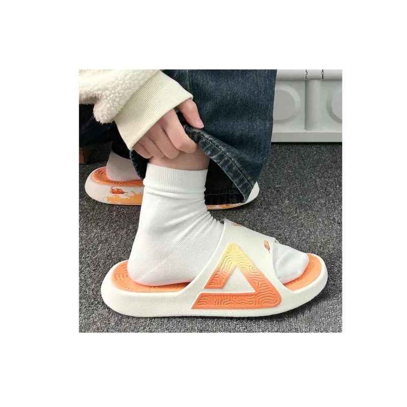 PEAK Tai Ji1.0 Slide Slippers Men's White Orange-6