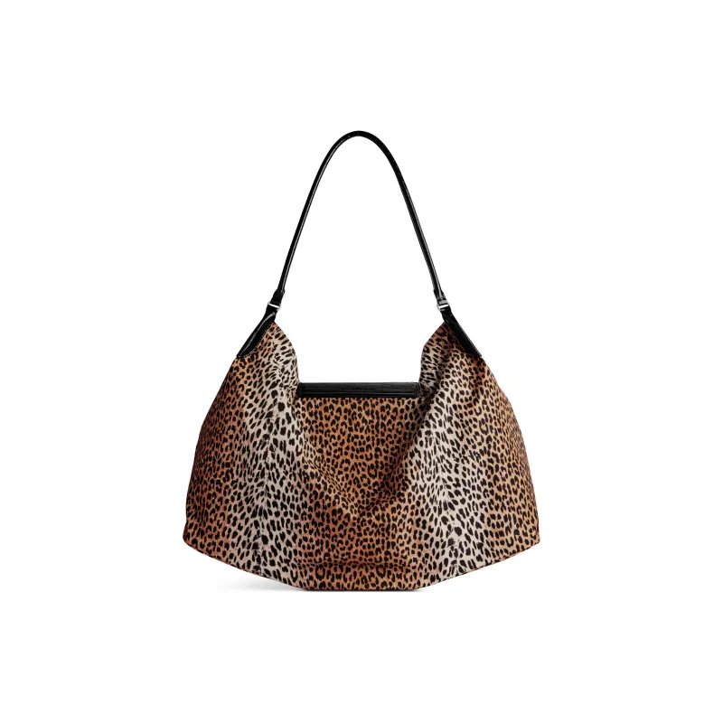 Balenciaga Genève Leopard Printed Large Hobo Bag-3