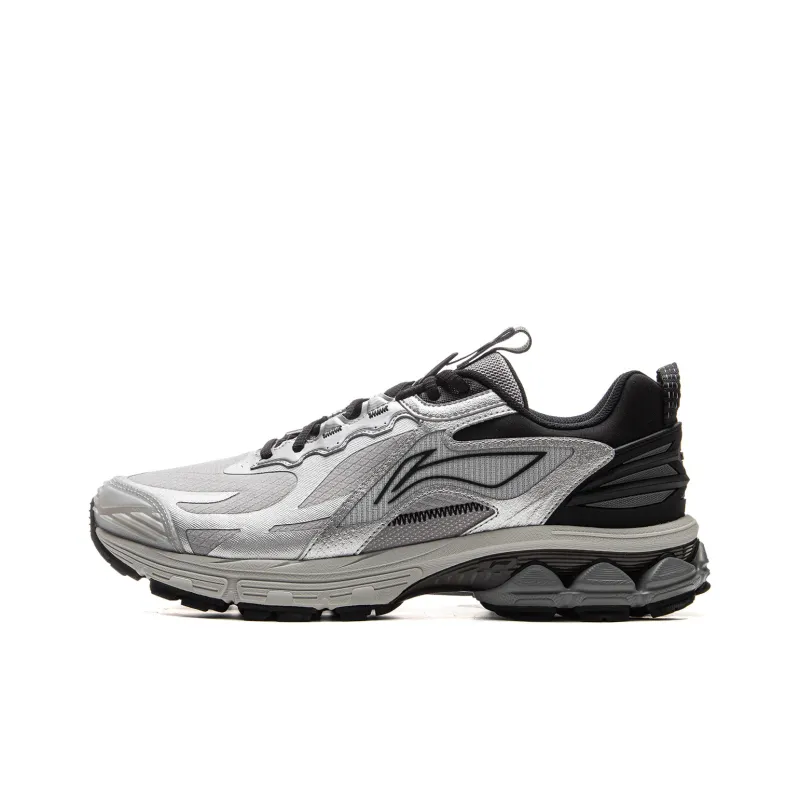LiNing Fuyao 2.0 Trail Anti Slip Wear Resistant Low Top Running Shoes Men's Silver Gray-0