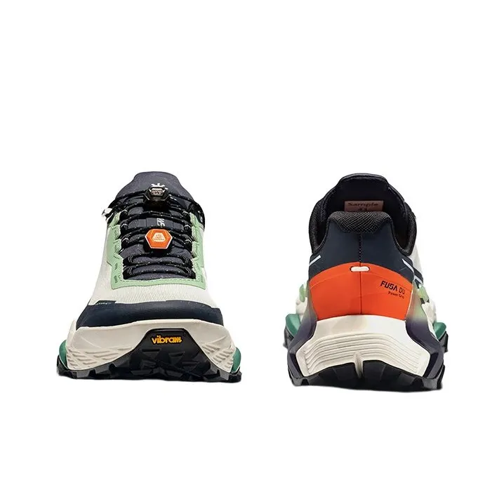KAILAS FUGA DU Series Running Shoes Men Low Top Dark Violet Ink Black/Unbleached Original Color Midnight Blue FUGA Orange/Midnight Blue Palm Tree Leaf Unbleached Original Color-8