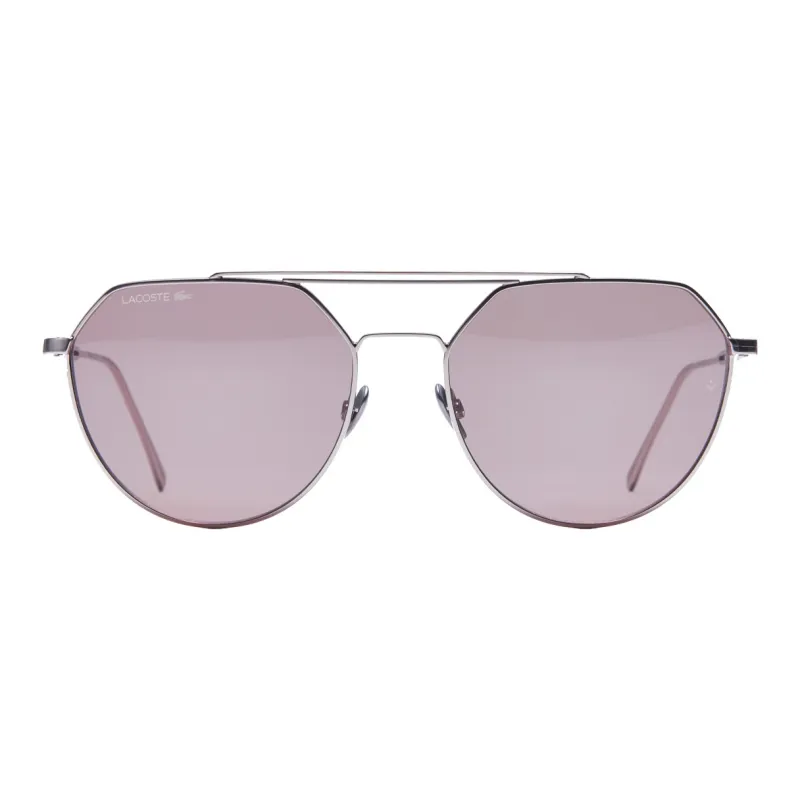LACOSTE Metal Aviator Sunglasses Women's Pink-1