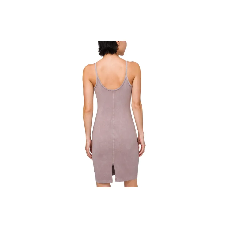 Lululemon Inner Glow Slip Dress Women's Washable Pink Gray-1
