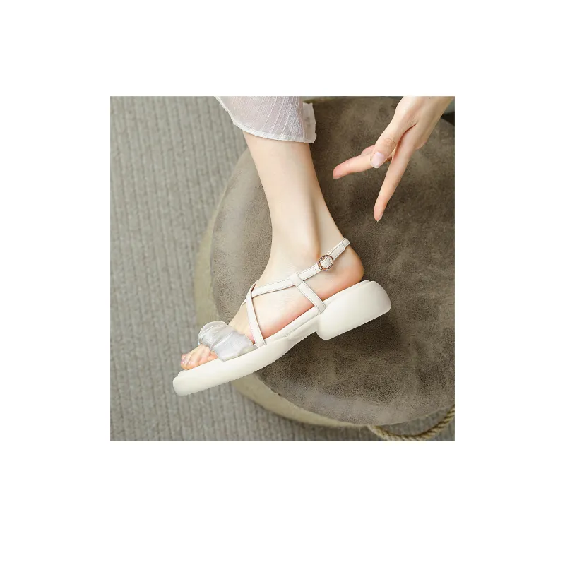 FOXER Golden Fox, French Vintage, Elegance Soft, Elegant Premium One Strap Sandals 4.5cm Women's-2
