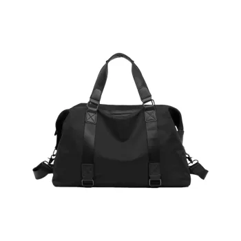 HACIN Nylon Fabric Shoulder Bag Crossbody Bag Travel Bag Regular Men's Black