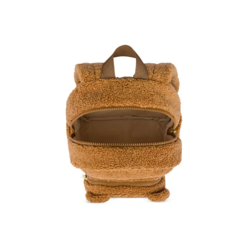 MOSCHINO Kids Teddy Bear Fleece texture Backpack-2