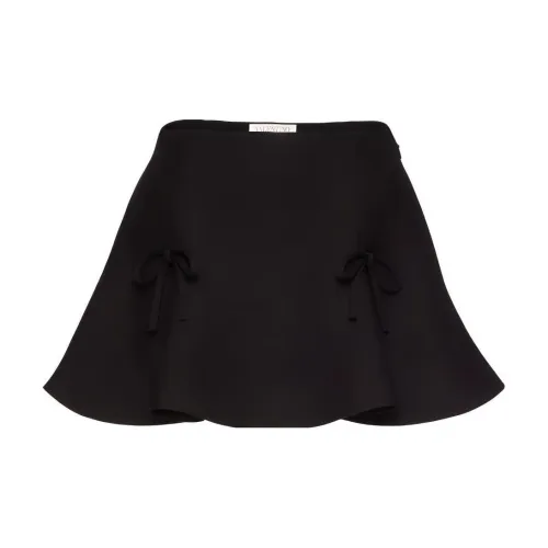 Valentino Casual Short Skirts Women's Black