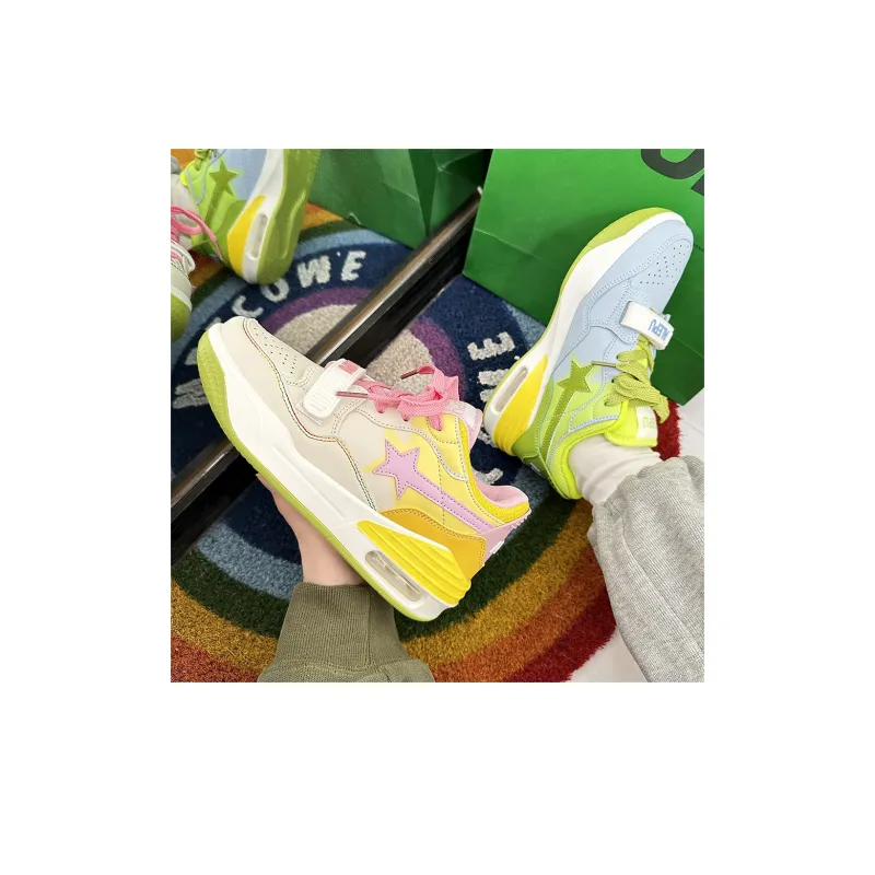 ABCYLM Slip Resistant, Abrasion Resistant, Lightweight Low Top Skateboard Shoes Women's Mismatched-1
