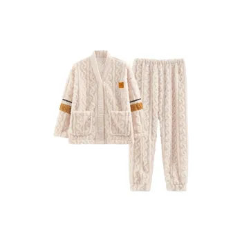 The Story Of The Flower Season Pajama Set Women's Apricot