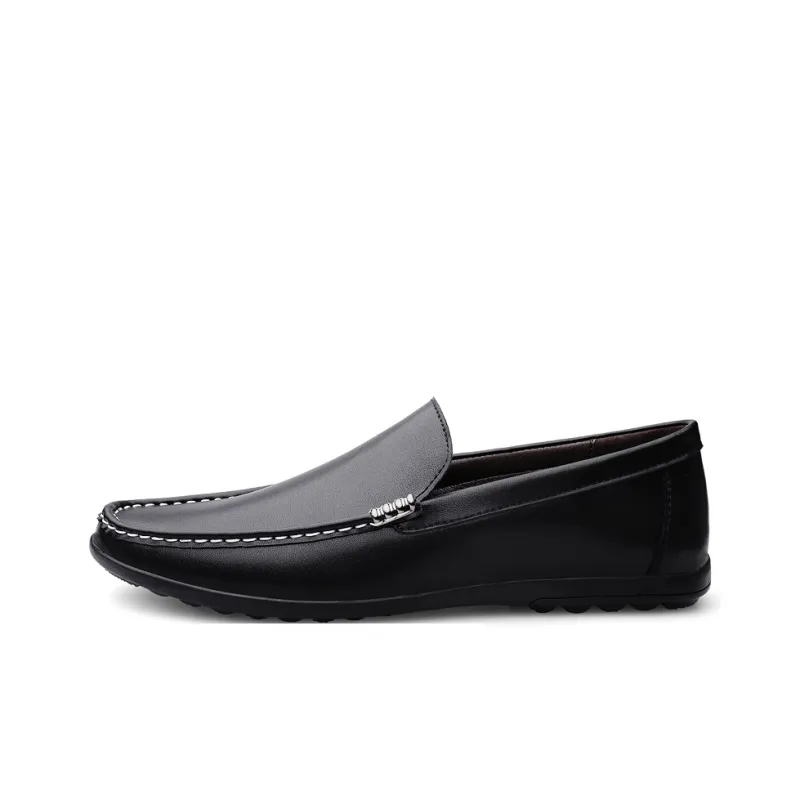 King Jinmai Men's Casual Shoes Men Low Top Black, Gray-0