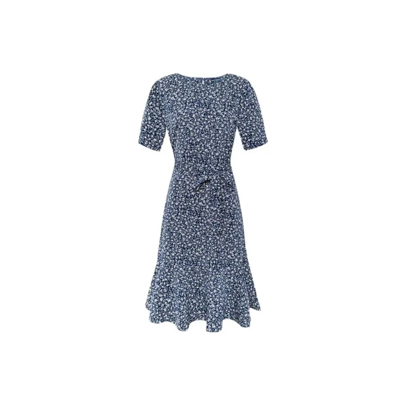 Hush Puppies Short Sleeved Dresses Women's Dark Blue-0