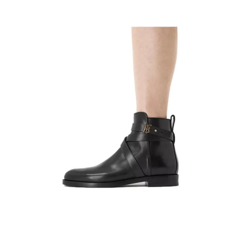 Burberry Ankle Boots Women's Black-4