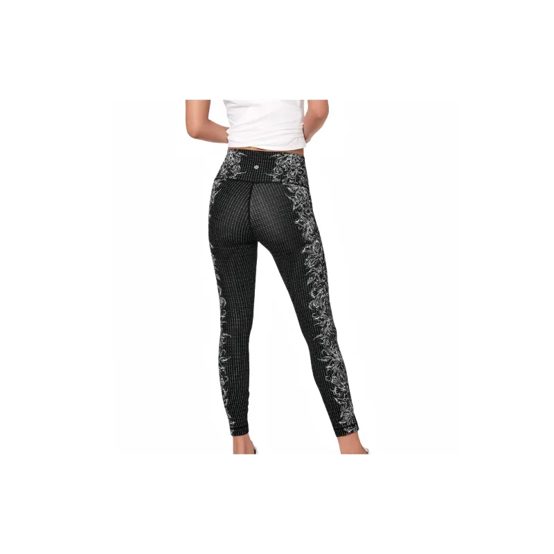 Lululemon Wunder Under Athletic Trousers Women's Black And White Pattern-1