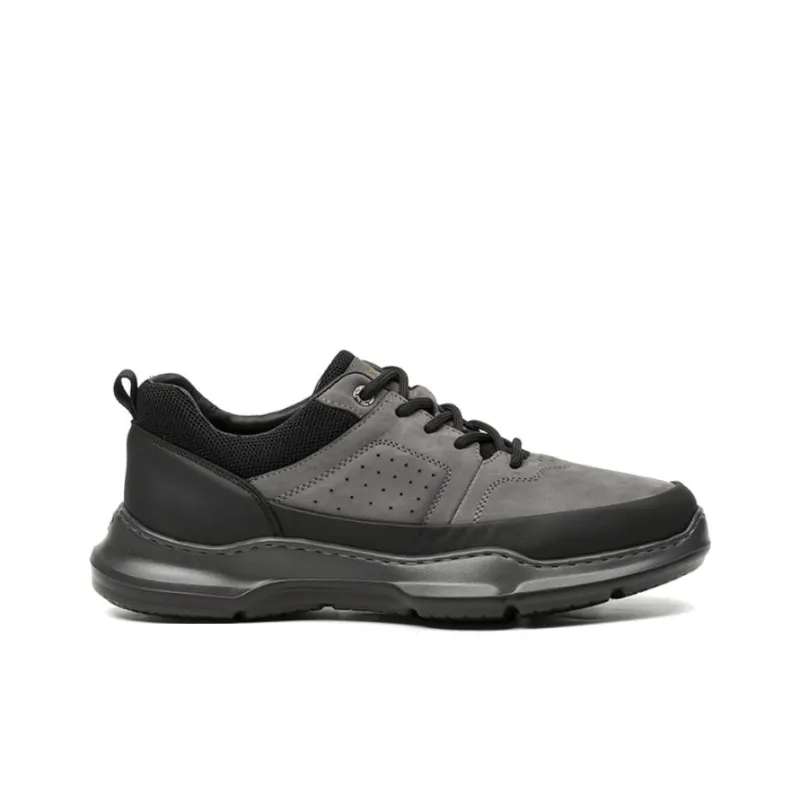 Satchi Anti Slip Wear Resistant Low Top Casual Shoes Men's Black Gray Color-1