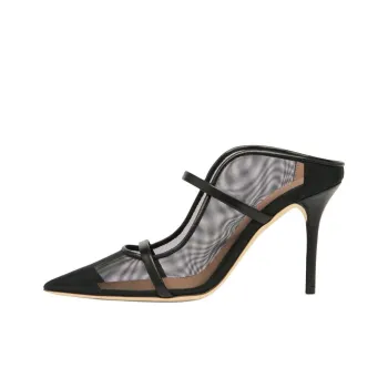 Malone Souliers Maureen Closed Toe Slippers 8.5cm Women's Black