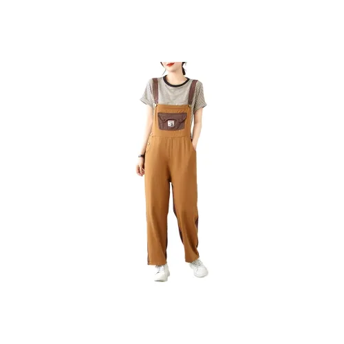 KAISER Overalls Women's Dark Khaki Fabric Color