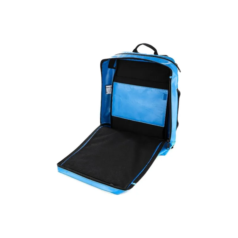 FREITAG Polyester Backpack Unisex Blue & White-4