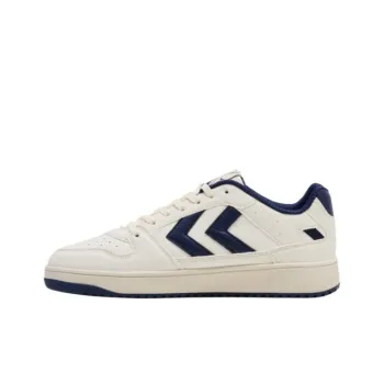 Hummel Anti Slip Wear Resistant Low Top Skateboard Shoes Unisex White