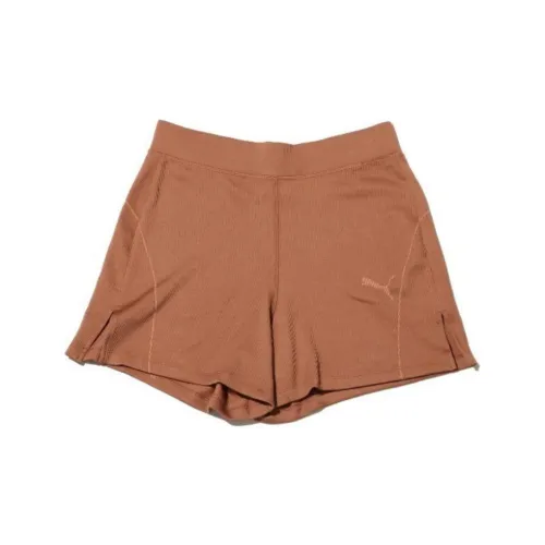 PUMA Casual Shorts Women's Orange Brown