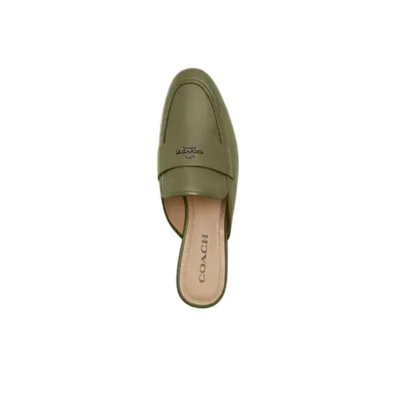 COACH Wrap-toe Slippers Women's Army Green-3