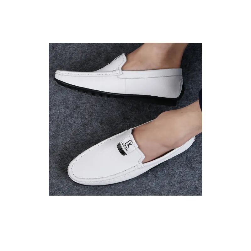 CKVUSAMG Beanie Shoes Men's White-6