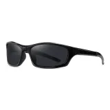 Bright Black Frame with Gray Lens C01-P01