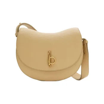 Burberry Rocking Horse Grained Calfskin Shoulder Bag Crossbody Bag Medium Size Women's Sand