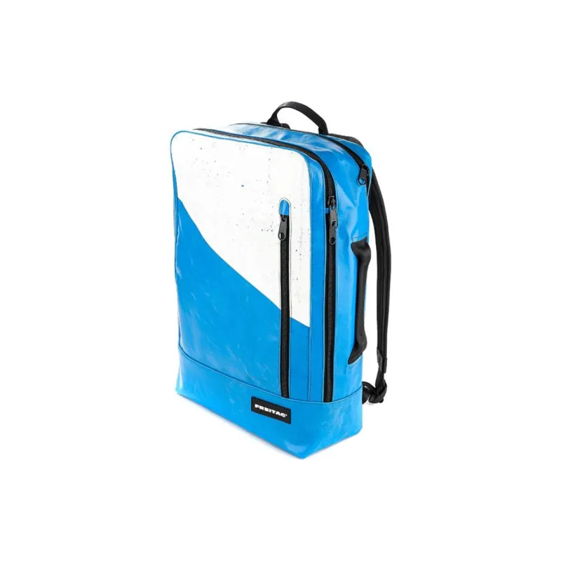 FREITAG Polyester Backpack Unisex Blue & White-1