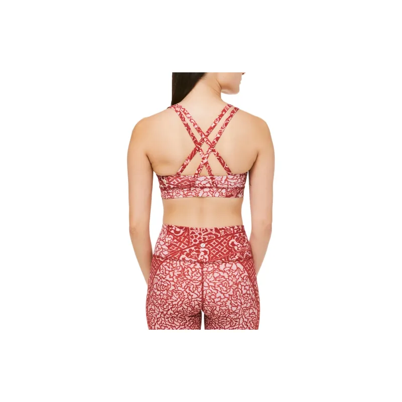 Lululemon Energy Sports Underwear Women's Orange Red Print-1