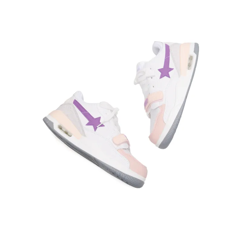 Anime Story Slip Resistant, Abrasion Resistant, Lightweight, Breathable Low Top Skateboard Shoes Unisex Milk White-15