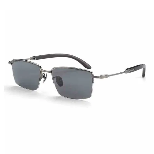 MORTON MUNCH Titanium Square Sunglasses Men's
