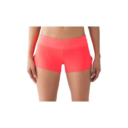 Lululemon Sports Shorts Women's Orange Red