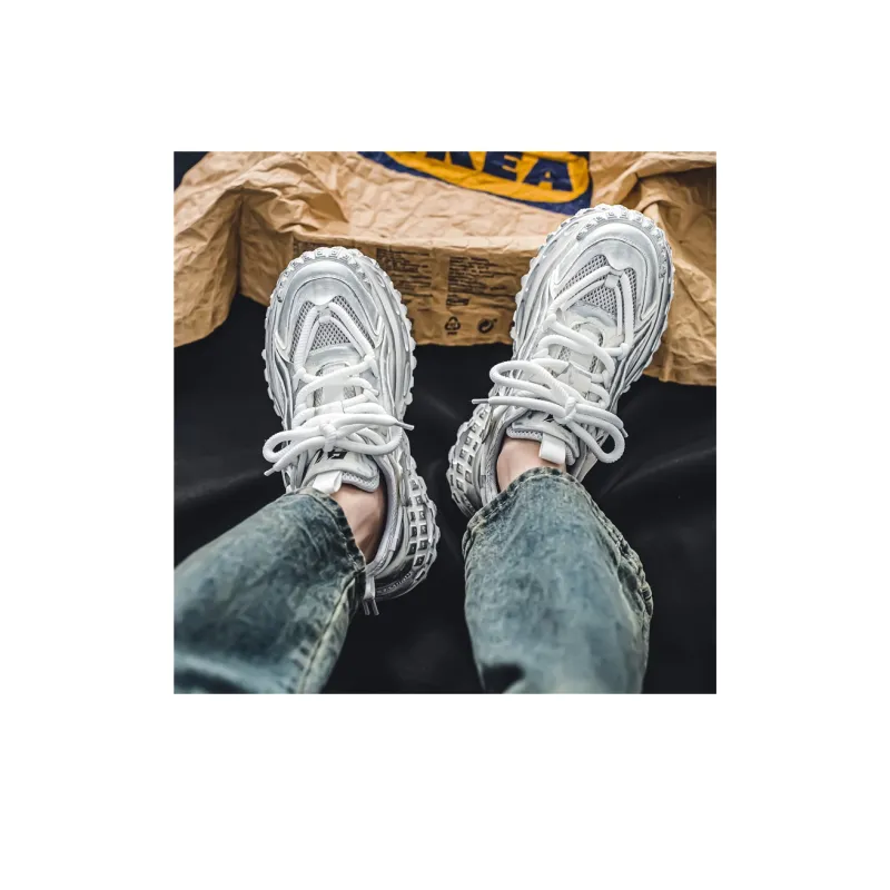Black tailed Deer Low Top Chunky Sneakers Men's-22