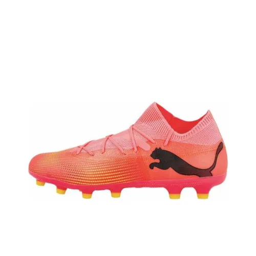 PUMA FUTURE 7 MATCH AG Short Rubber Studs HG Short Rubber Studs Anti Slip Wear Resistant Soccer Shoes Unisex Orange