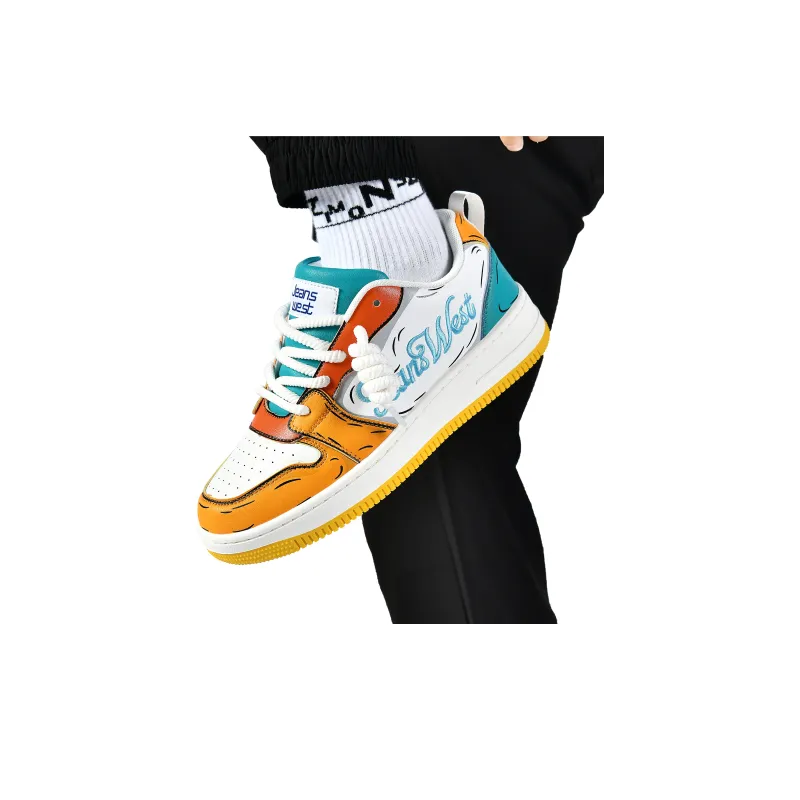 JEANSWEST Cushioning Height Increasing Abrasion Resistant Slip Resistant Low Top Skateboard Shoes Unisex-4