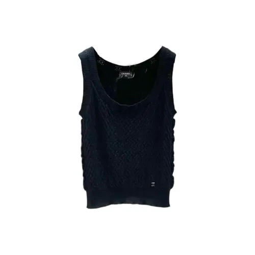 CHANEL Tank Tops Women's Black