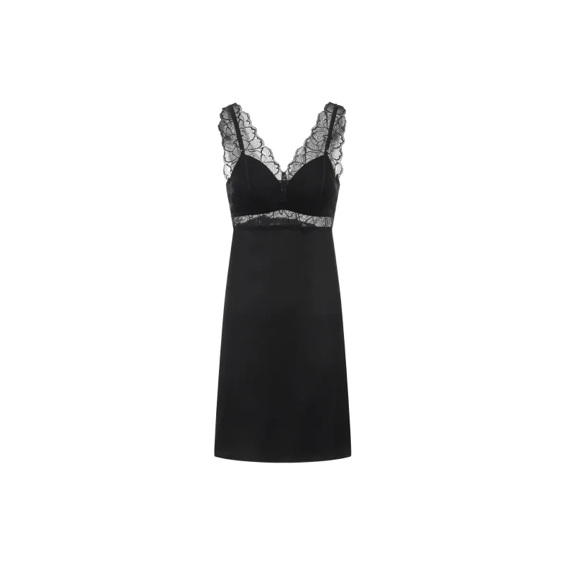Yiner Life Lace Nightgown Women's Cropped-0