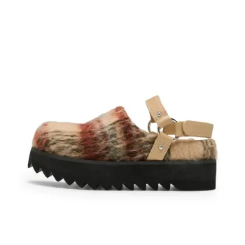 Lost In Echo Outer Platform Height Increasing Double Straps With Hook and Loop Buckle Boots