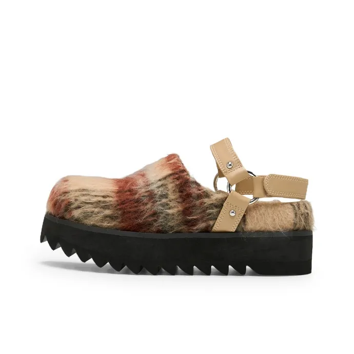 Lost In Echo Outer Platform Height Increasing Double Straps With Hook and Loop Buckle Boots-0