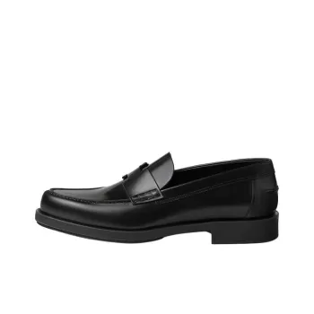HERMES Loafers Men Black